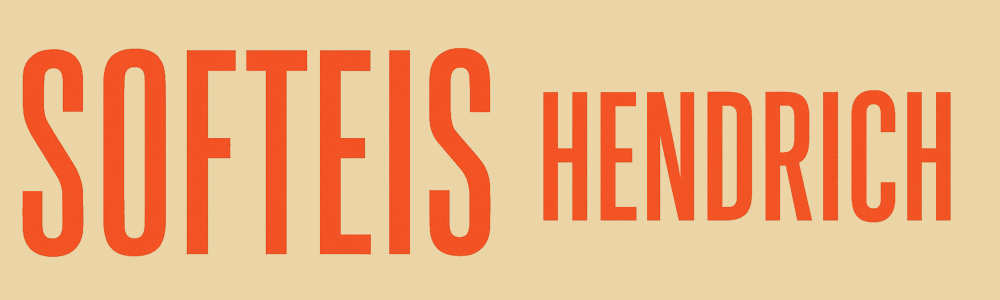 Softeis Hendrich Schriftzug